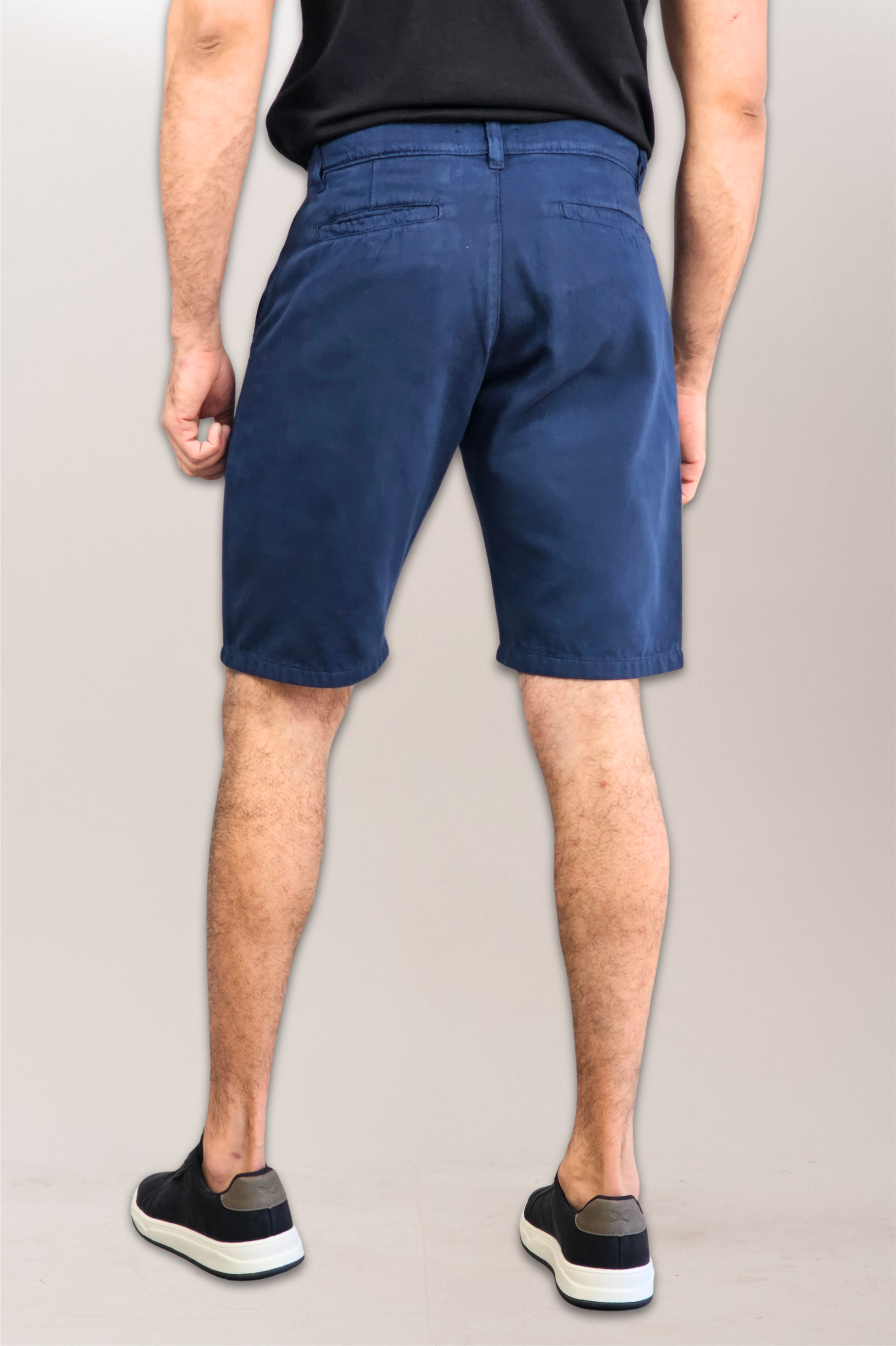 Bermuda Chino Sarja Algodão Puro Slim