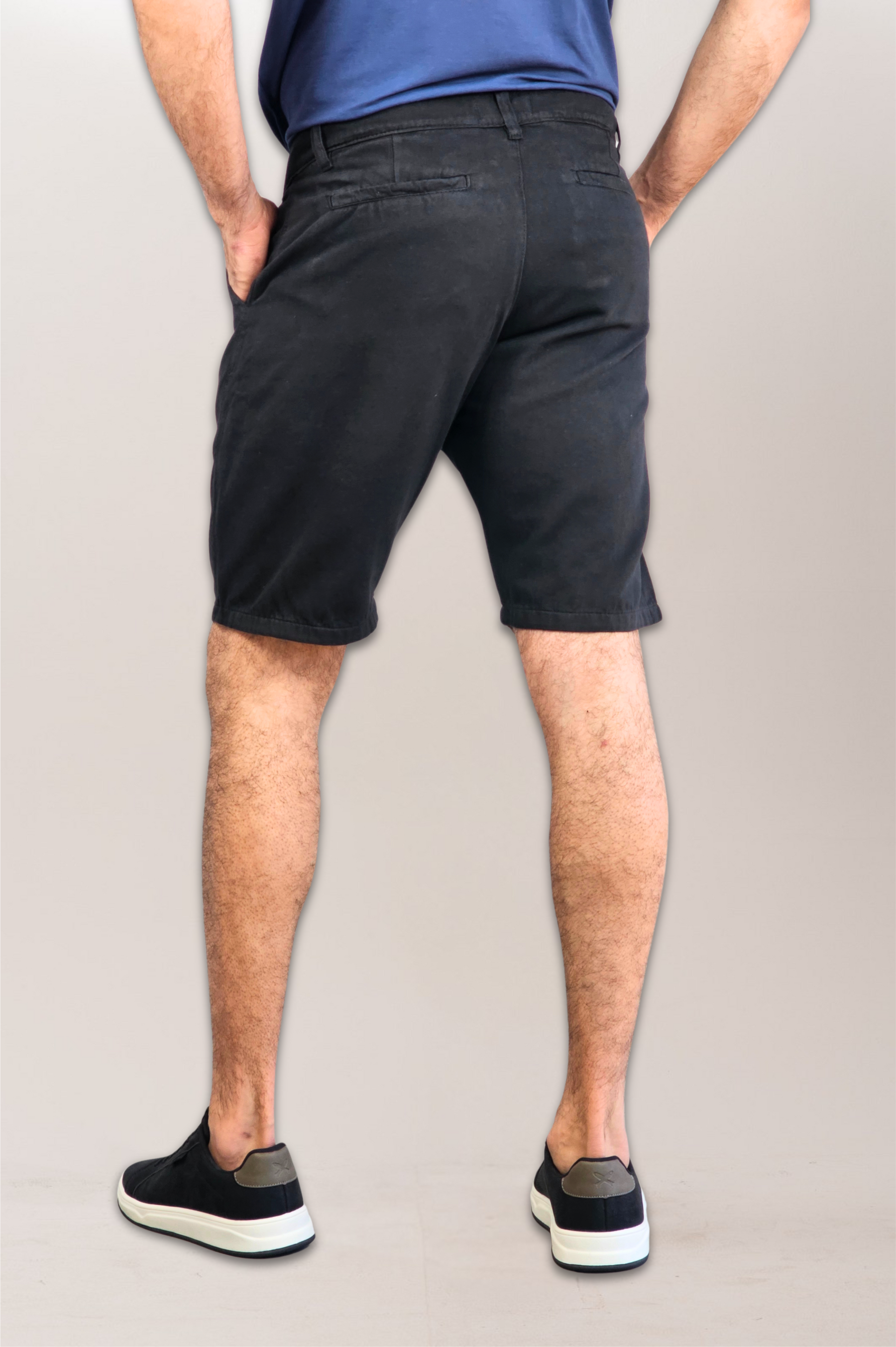 Bermuda Chino Sarja Algodão Puro Slim