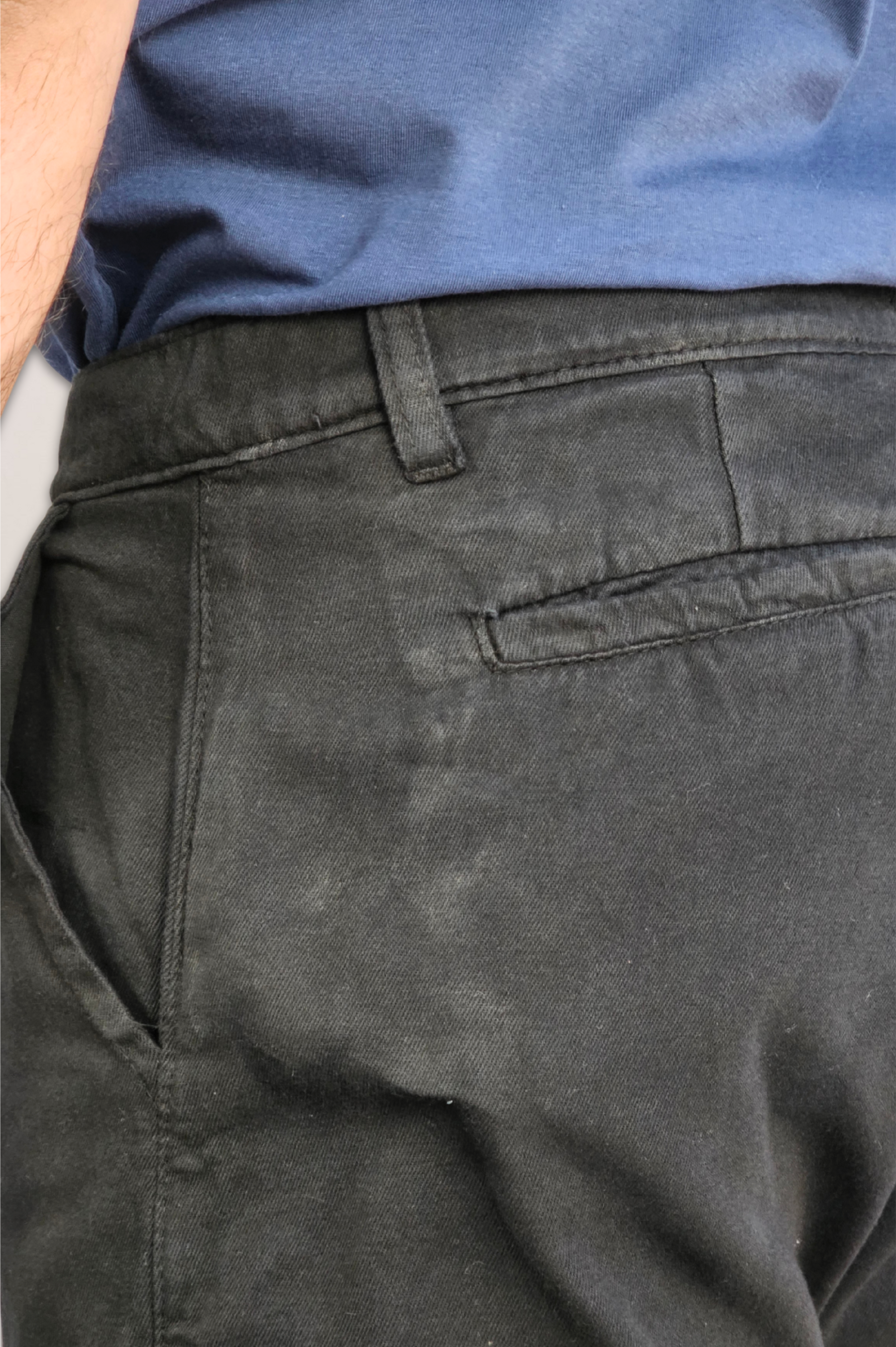 Bermuda Chino Sarja Algodão Puro Slim