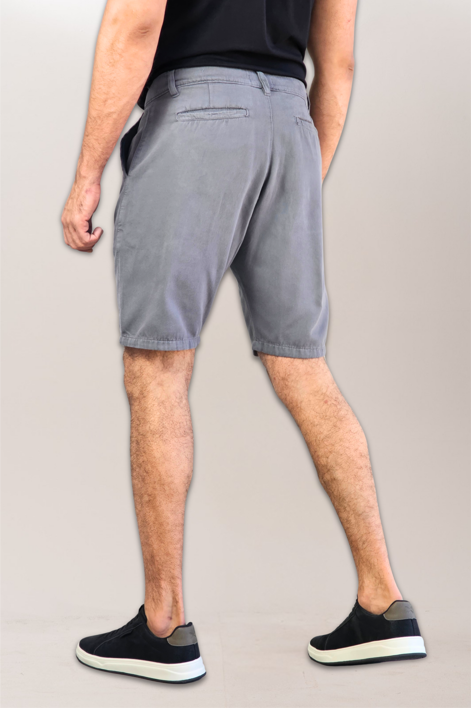 Bermuda Chino Sarja Algodão Puro Slim