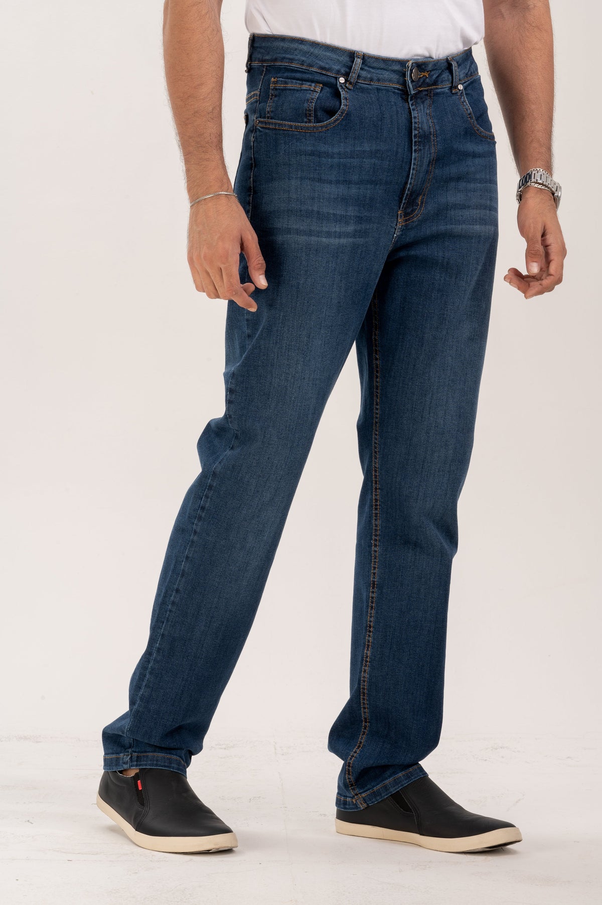 Calça Premium Jeans Escuro Slim