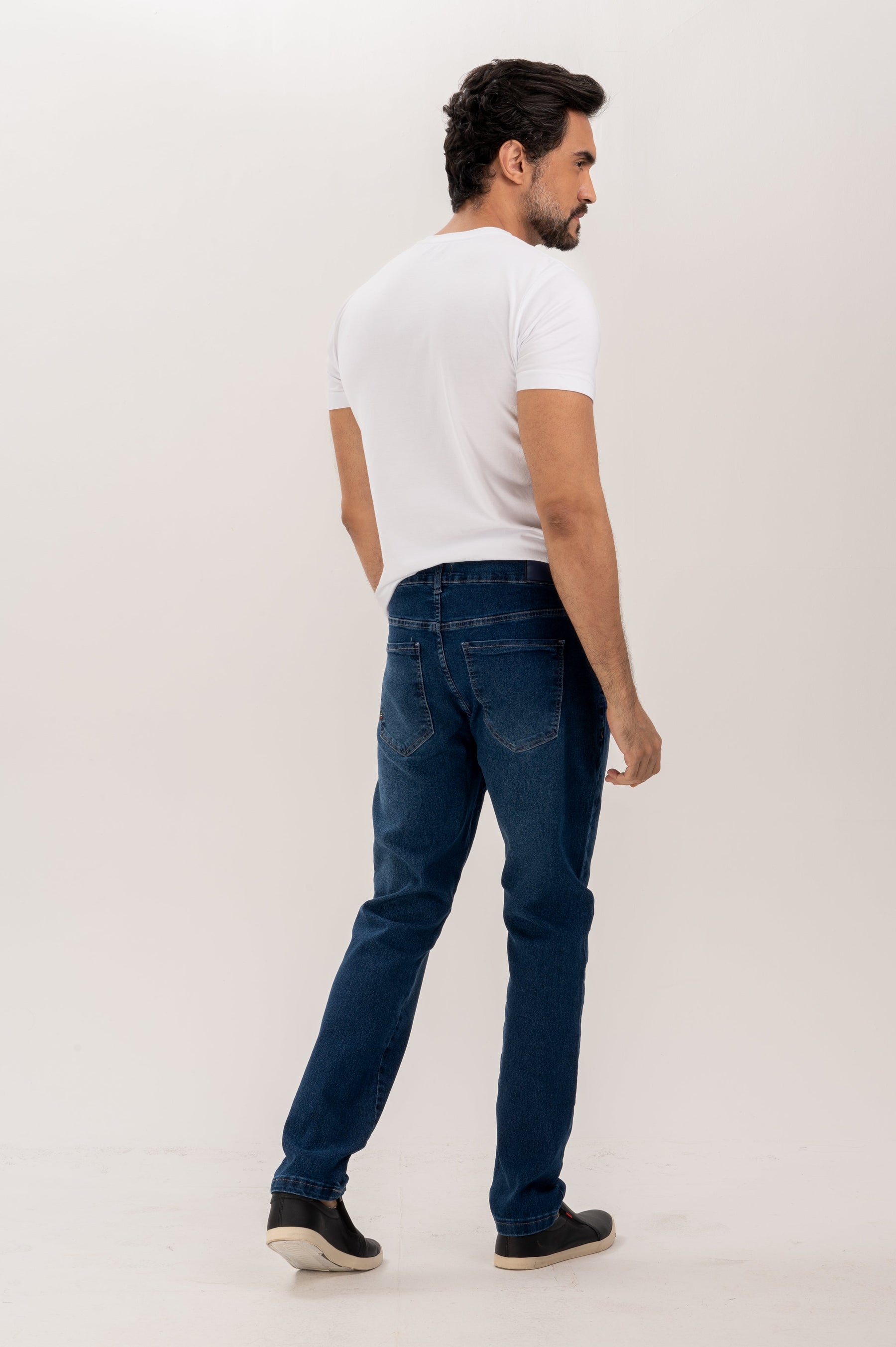 Calça Five Pocket Jeans Stone Slim
