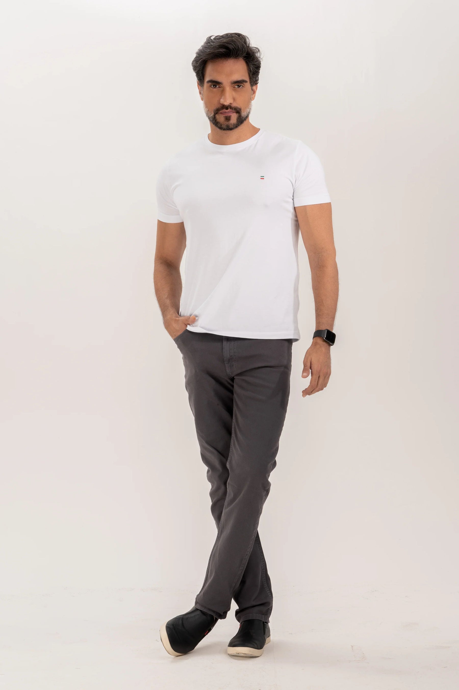 Calça Five Pocket Sarja Slim