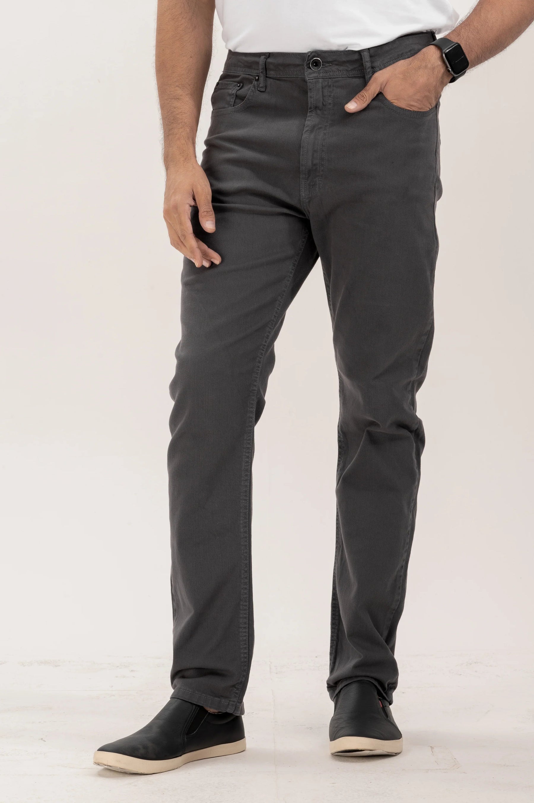 Calça Five Pocket Sarja Slim