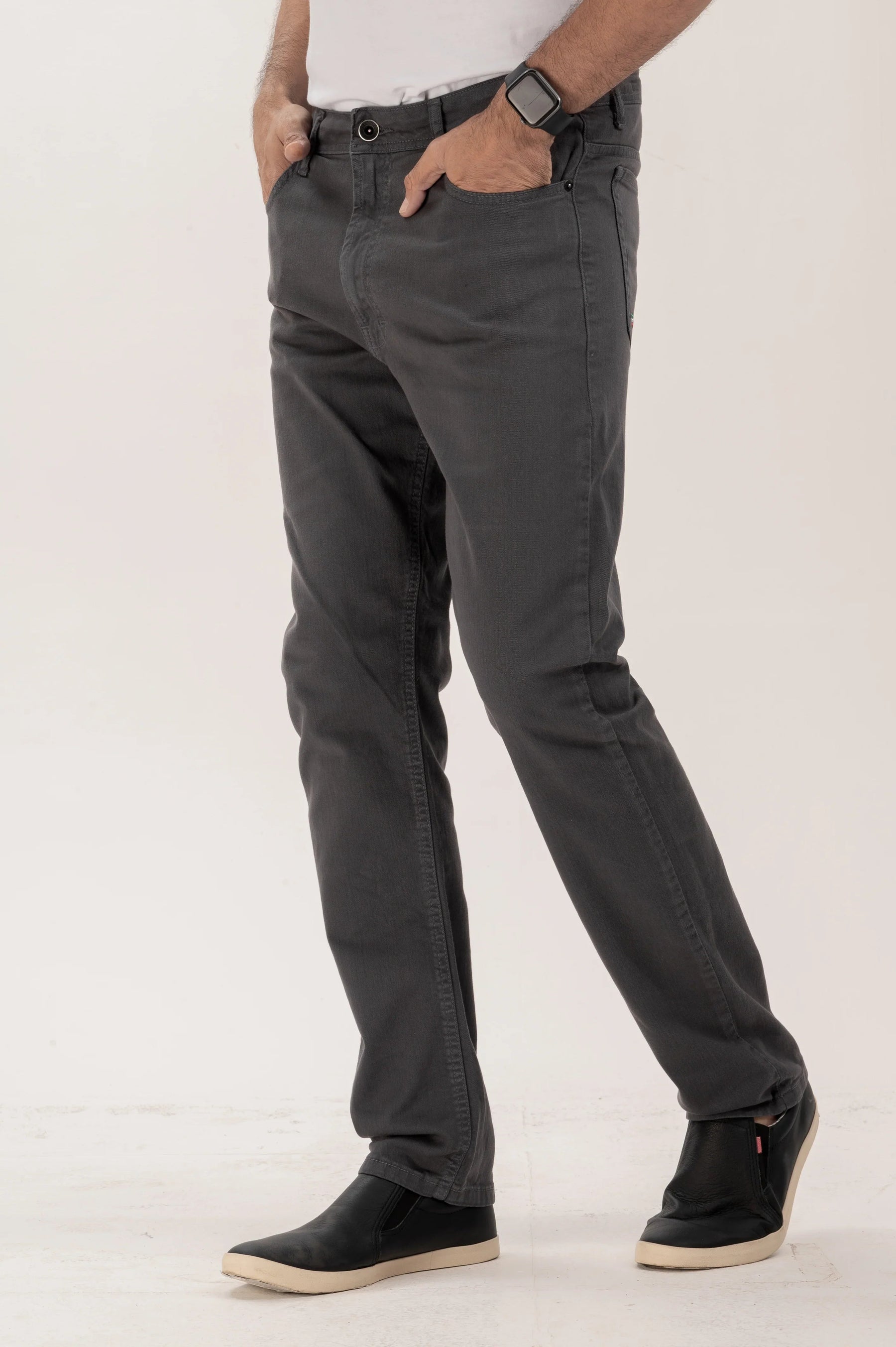 Calça Five Pocket Sarja Slim