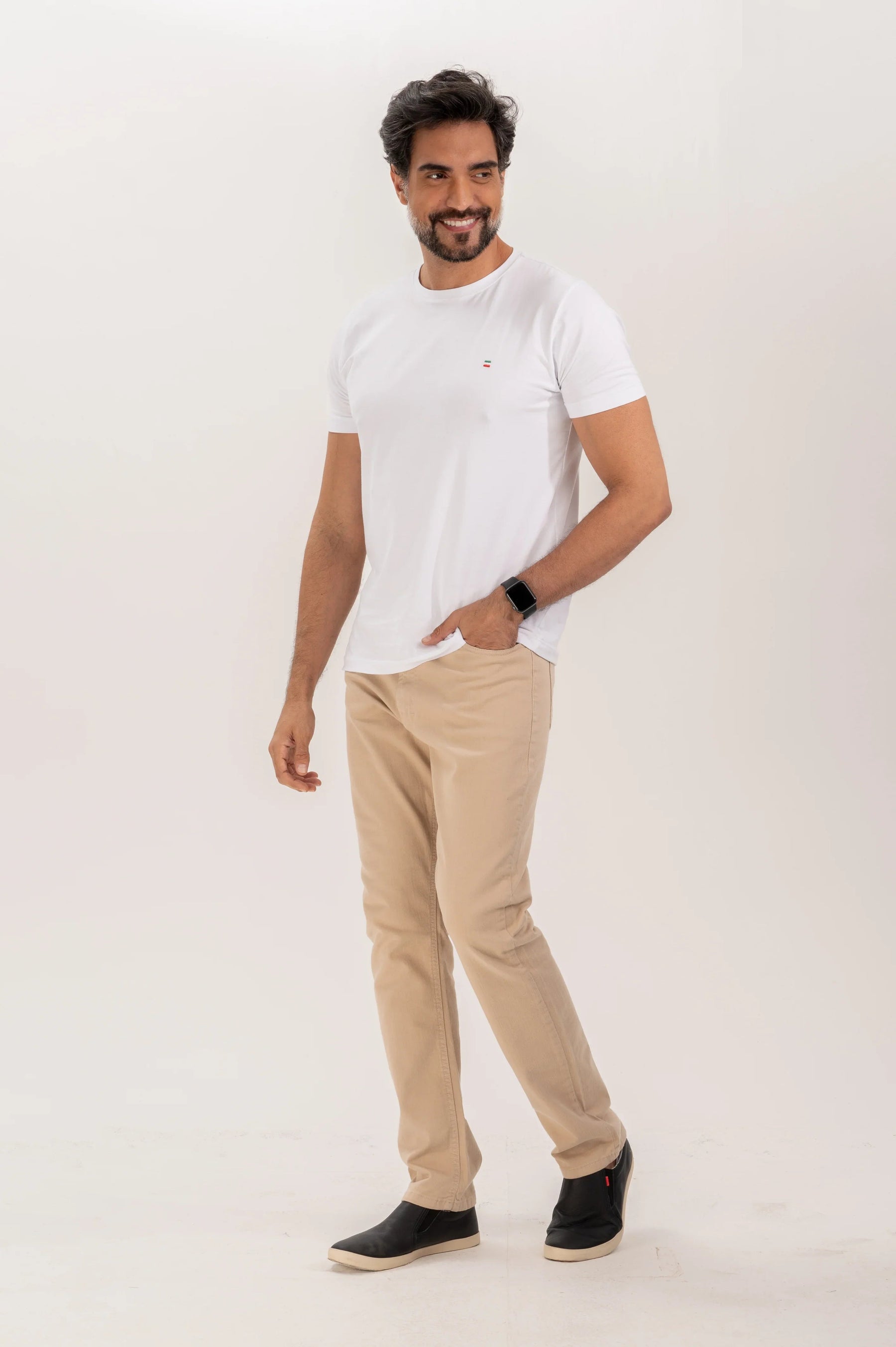 Calça Five Pocket Sarja Slim