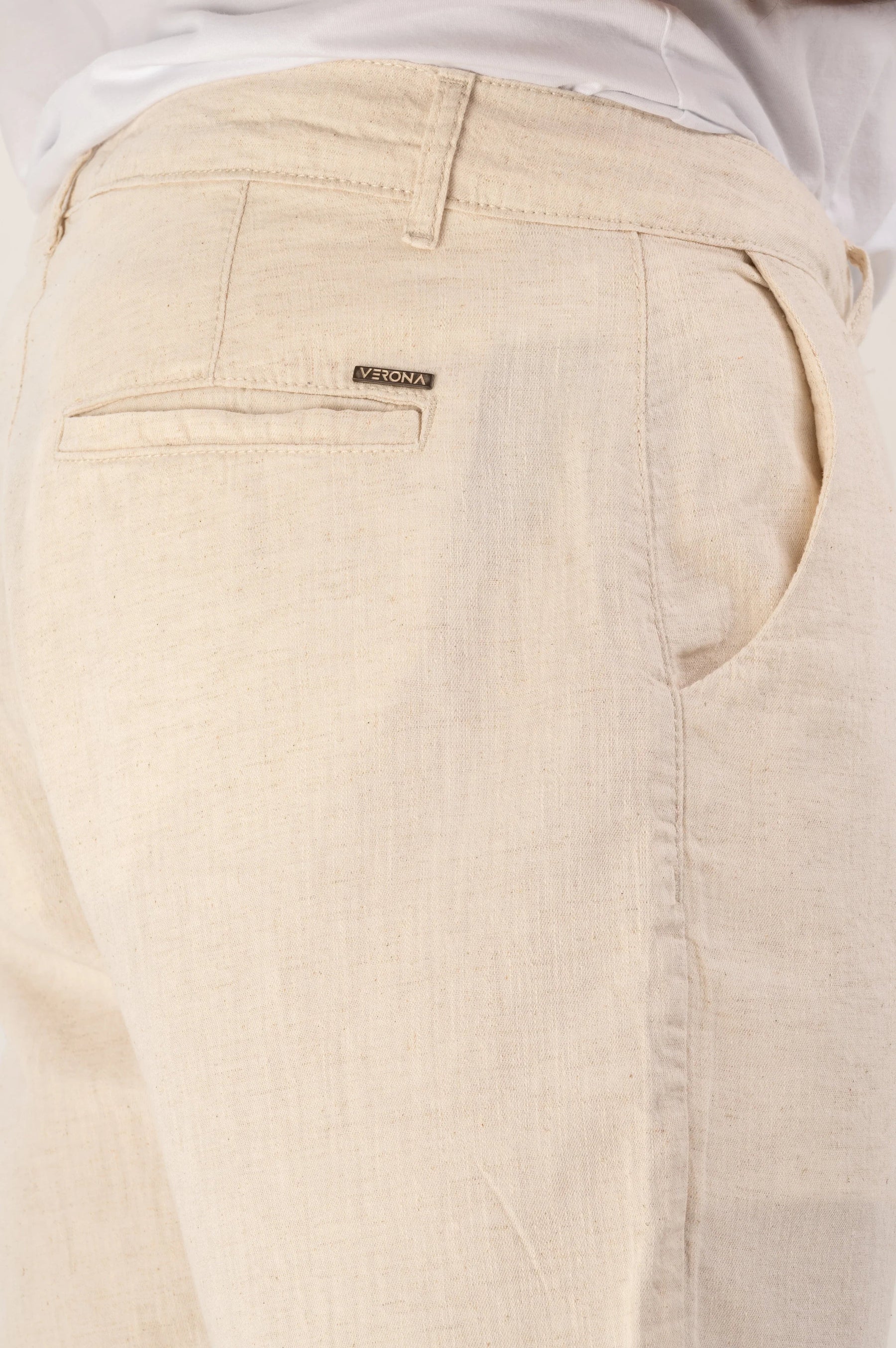 Bermuda Chino Linho Premium Alfaiataria Slim