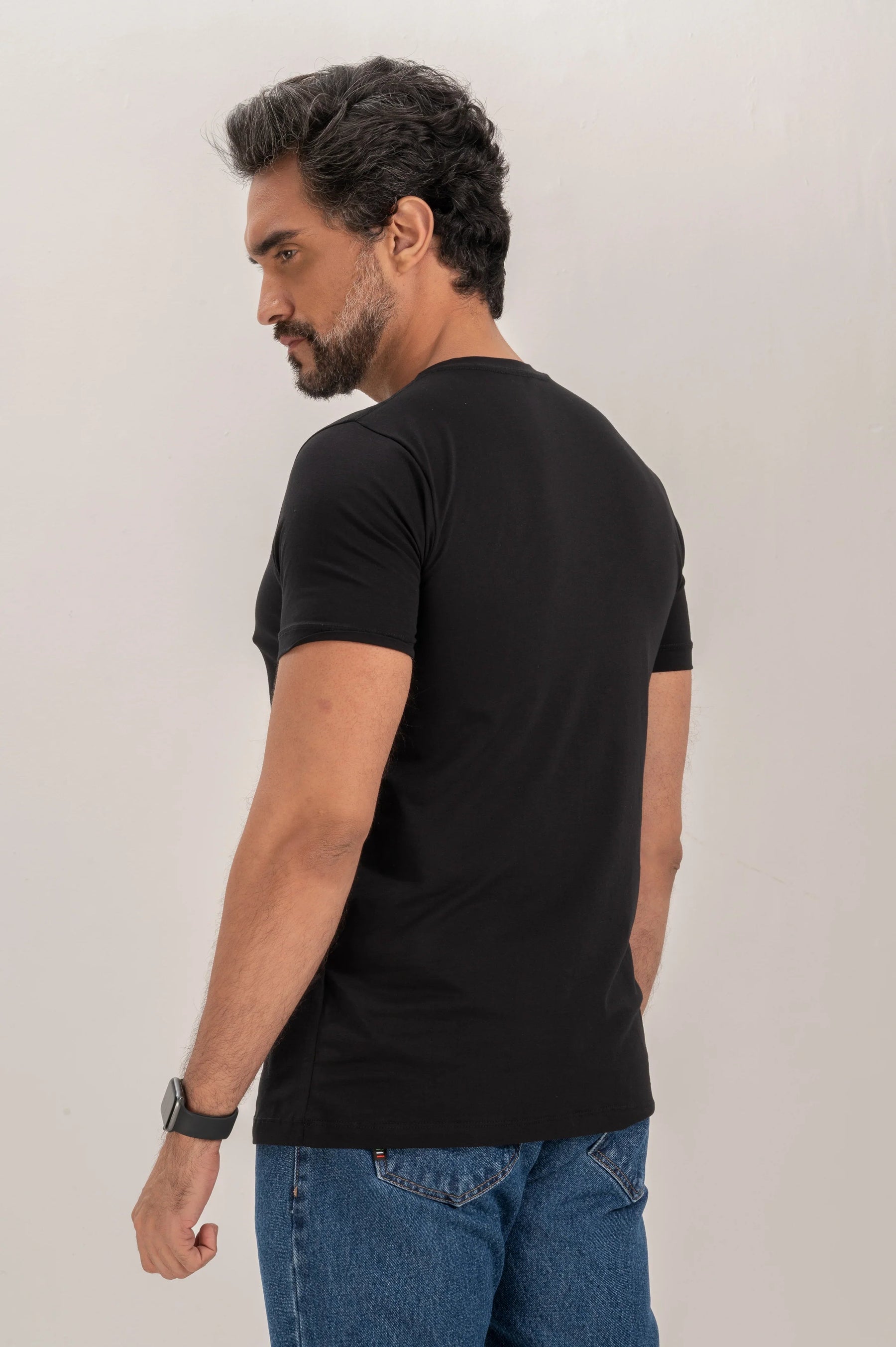 Camiseta Premium Algodão Egípcio com Logo Slim