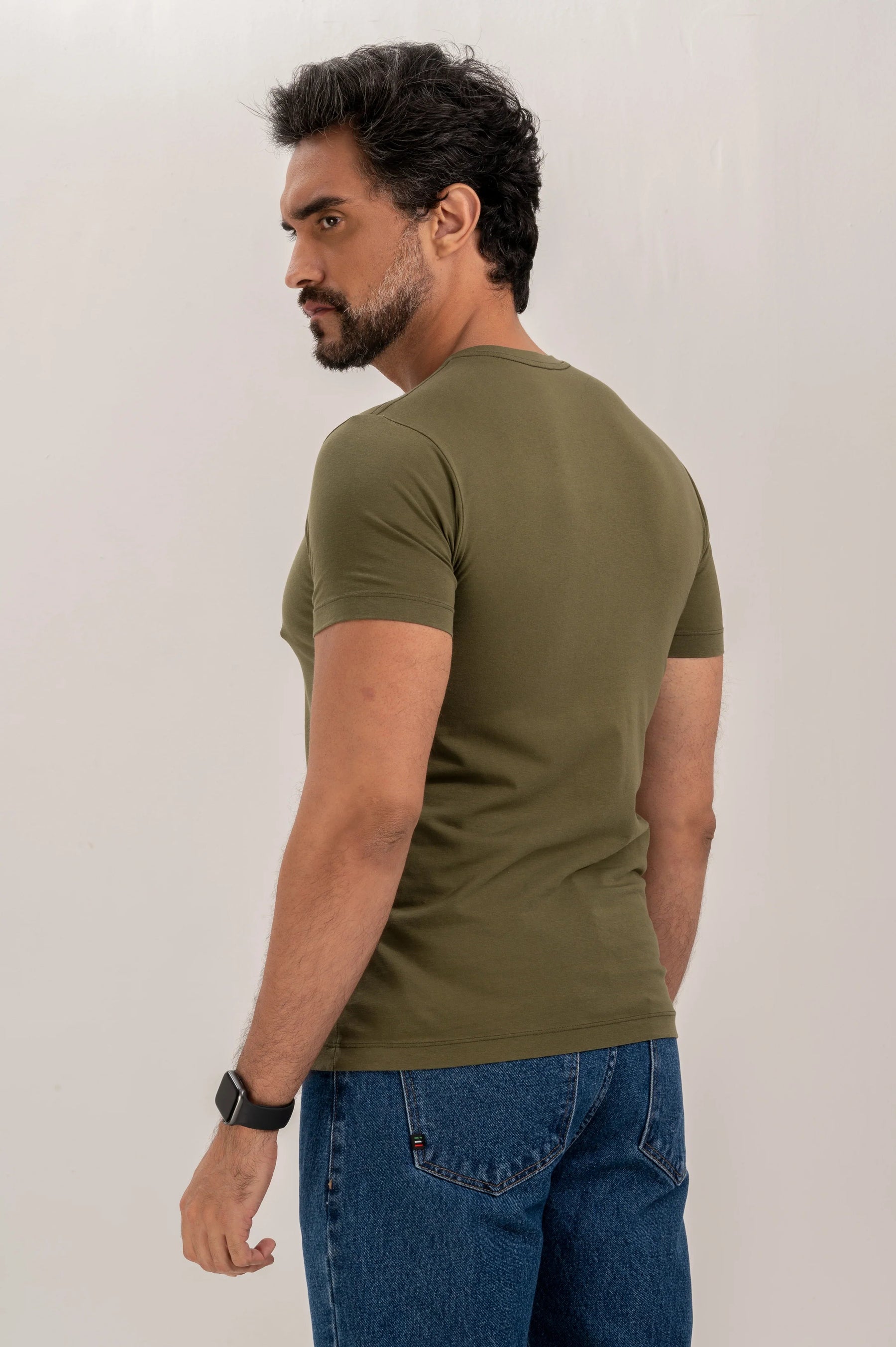 Camiseta Premium Algodão Egípcio com Logo Slim