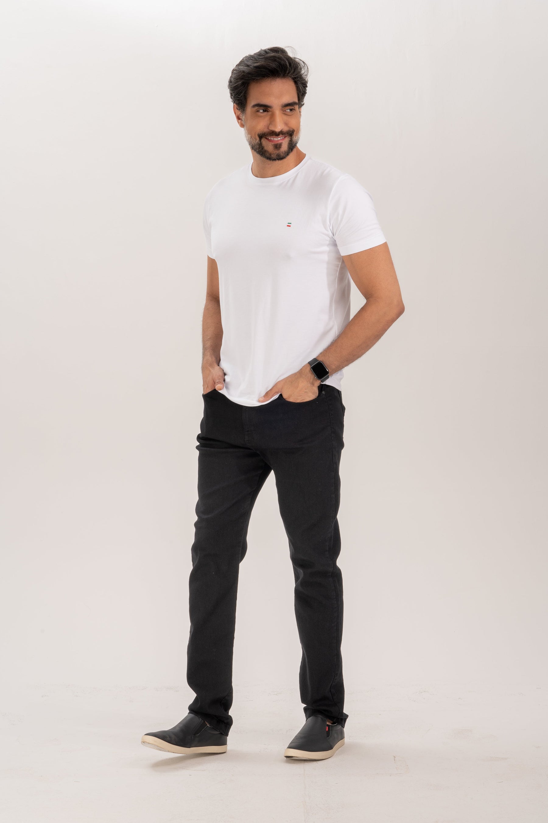 Calça Five Pocket Jeans Black Slim