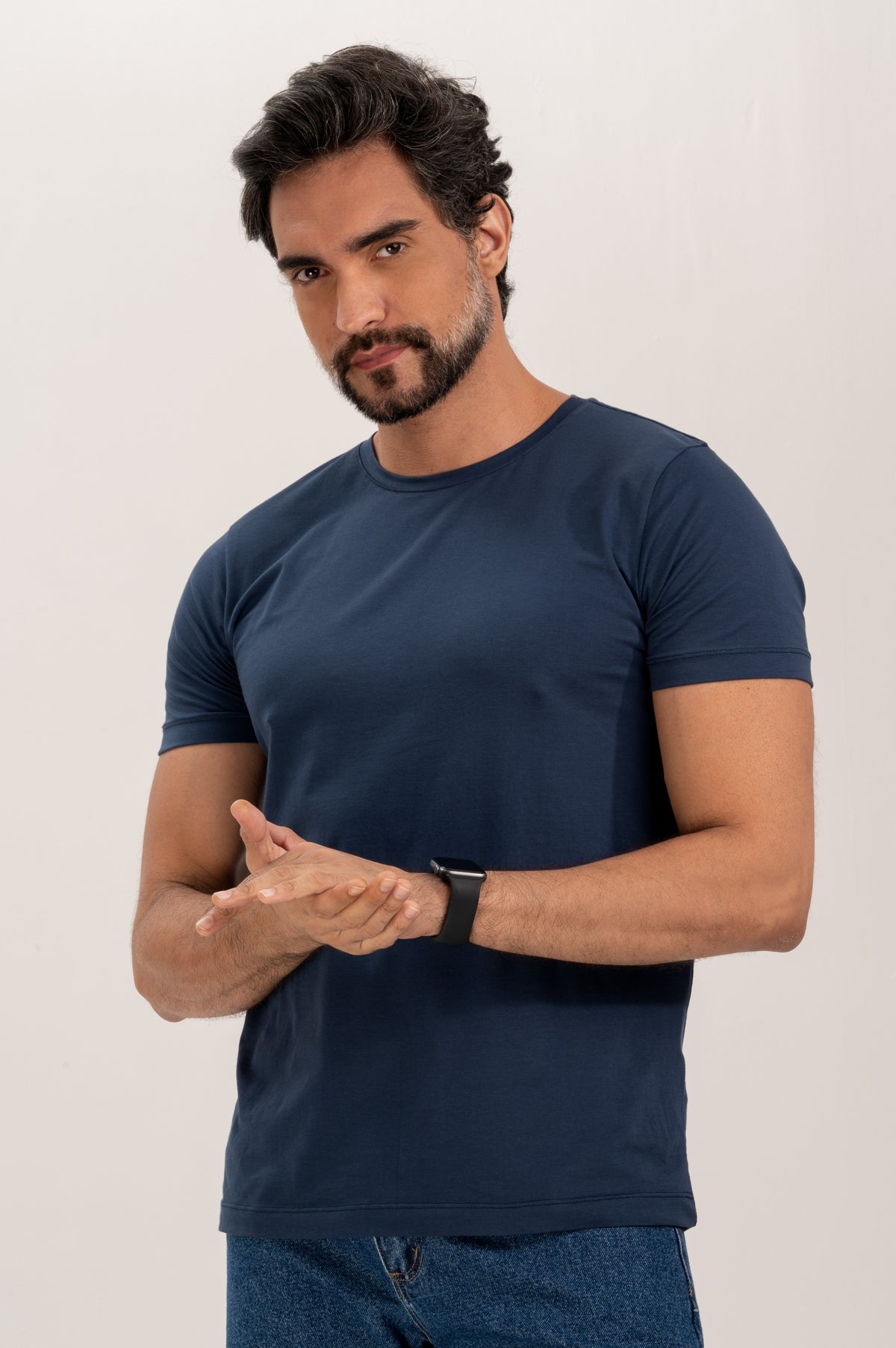 Camiseta Premium Algodão Egipcio Lisa Slim