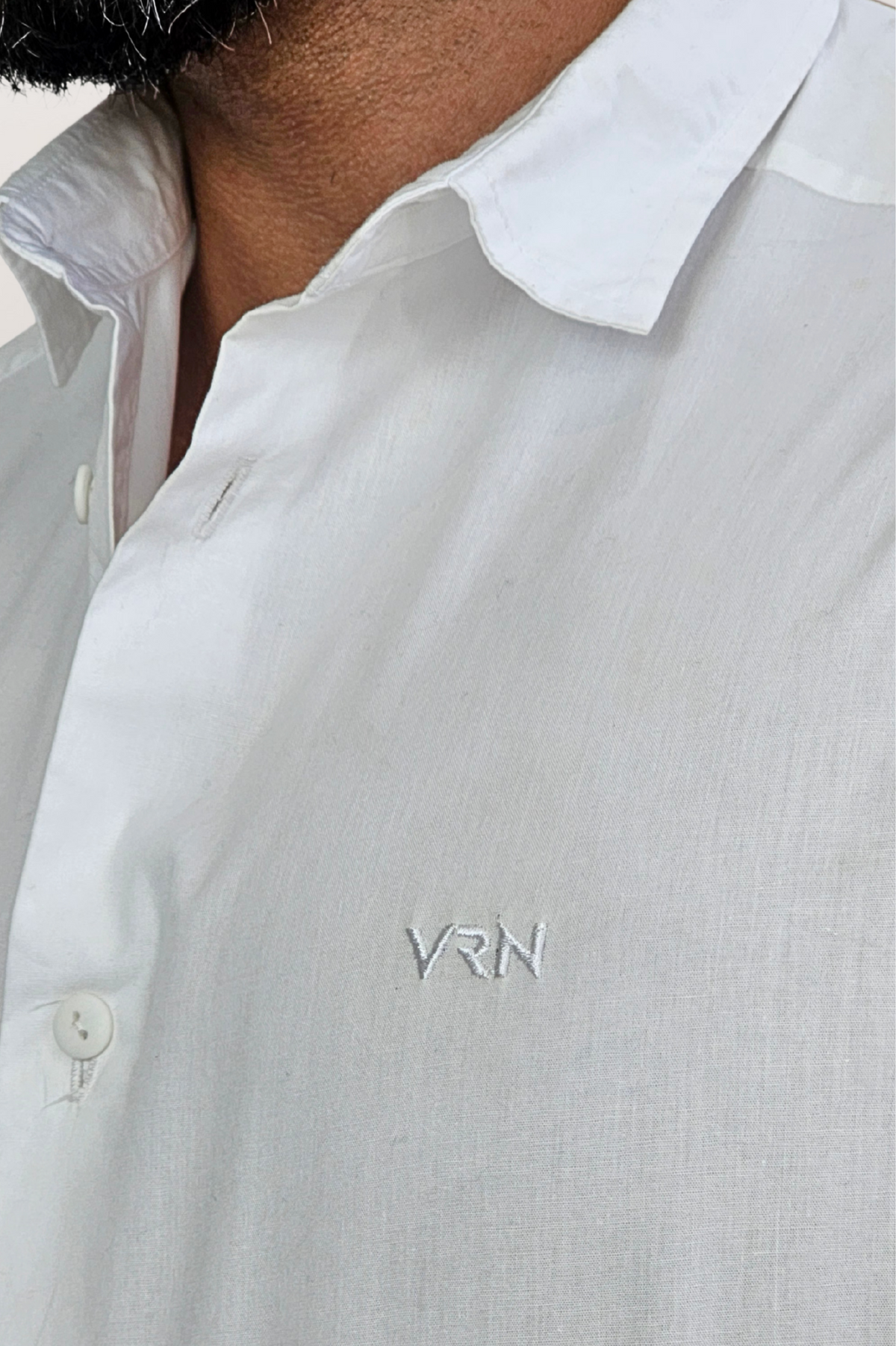 Camisa Social Tricoline Premium Slim ML Com Logo
