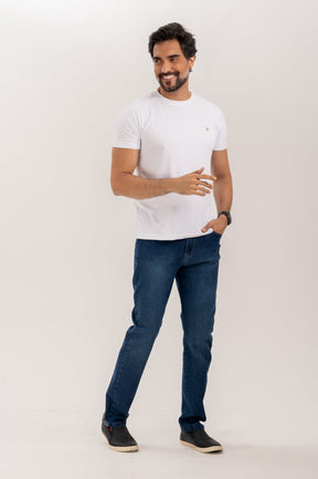 Calça Five Pocket Jeans Stone Slim