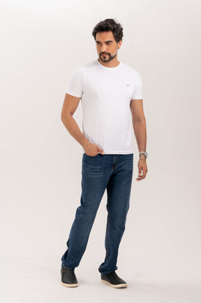 Calça Premium Jeans Escuro Slim