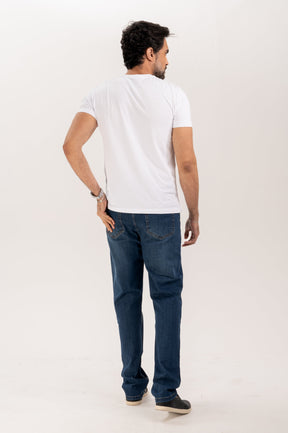 Calça Premium Jeans Escuro Slim